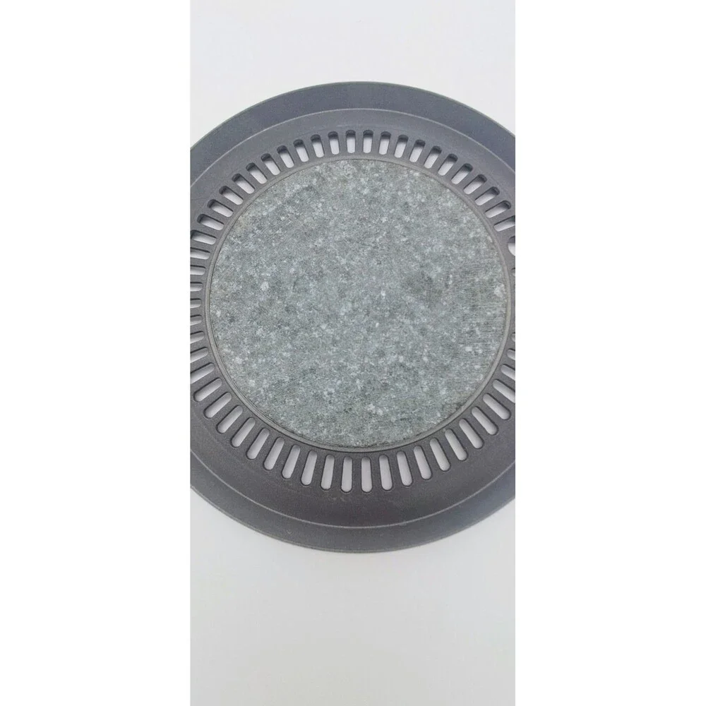 Korean Natural Stone Serpentine Barbecue BBQ Grill Plate, Made in Korea